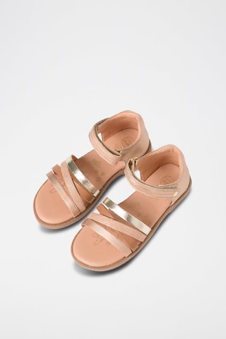 Sandales en cuir - Doré rose