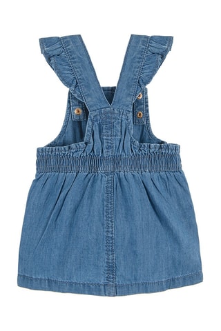 Robe-salopette en jean Ciel