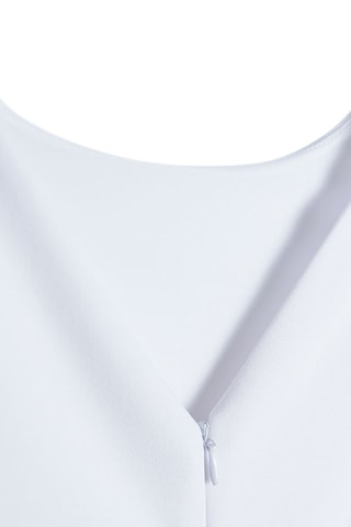 Robe plissée Blanc