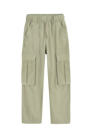 Pantalon en lin - Vert olive