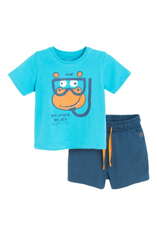 T-shirt et short - Bleu