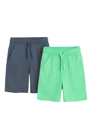 2 shorts - Bleu-gris et vert clair