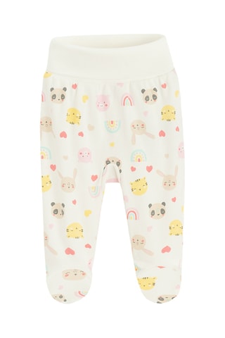 2 pantalons - Beige et rose