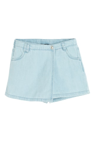 Jupe-short en jean - Ciel