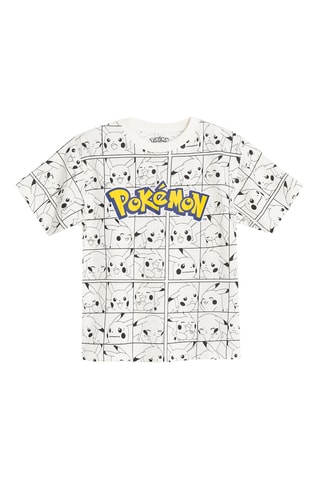 T-shirt Pikachou Pokémon - Blanc