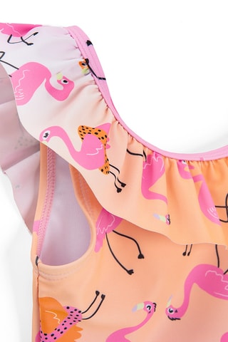 Maillot 1 pièce - Orange et rose