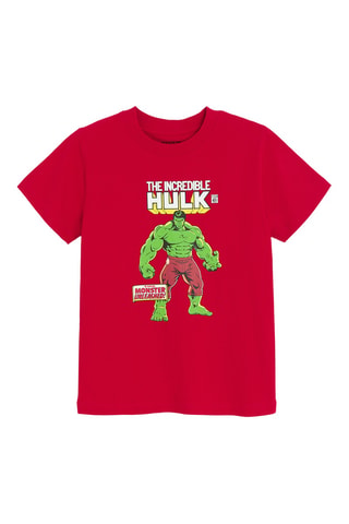 T-shirt Hulk Avengers Marvel - Rouge