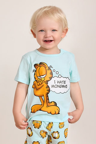 T-shirt Garfield - Turquoise clair