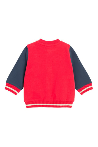 Sweat - Rouge et écru