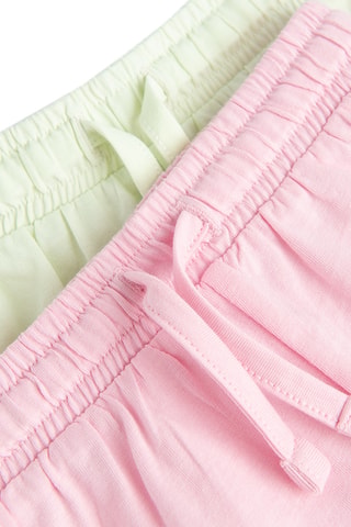 2 shorts - Vert clair et rose