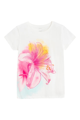2 t-shirts - Blanc et fuchsia