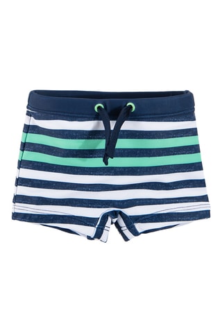 Short - Bleu marine chiné et blanc