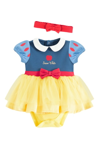 Bandeau et body-robe Blanche-Neige Disney - Bleu cobalt et jaune