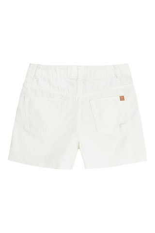 Short en jean - Blanc