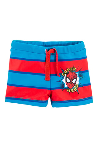 Short Spider-Man Avengers Marvel - Bleu électrique et rouge