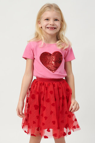 Jupe en tulle - Rouge