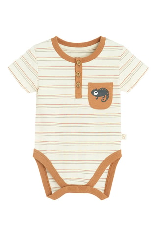 Body et short - Ecru et camel