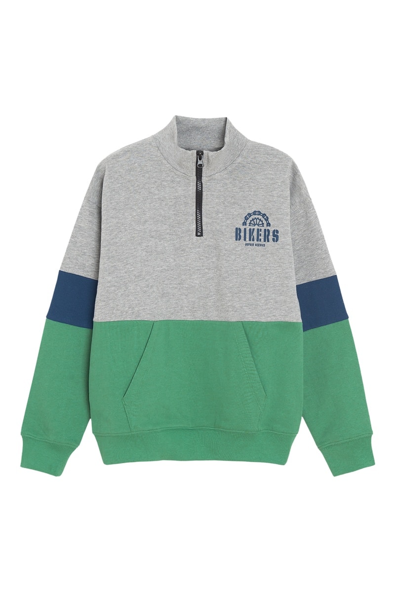 Cool Club Gris Sudadera - Jaspeado