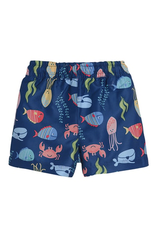 Short - Bleu marine et rouge