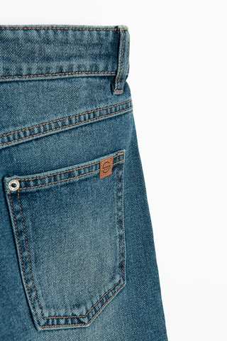 Short en jean - Bleu