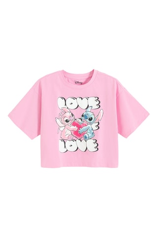 T-shirt Stitch Lilo et Stitch Disney - Rose