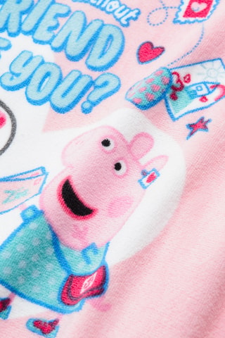 Cape de bain à capuche Peppa Pig et Zoé Zébra Peppa Pig - Rose