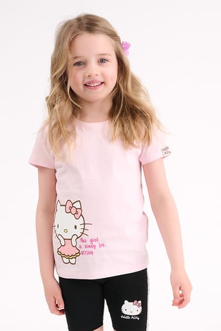 T-shirt Hello Kitty Sanrio - Rose clair