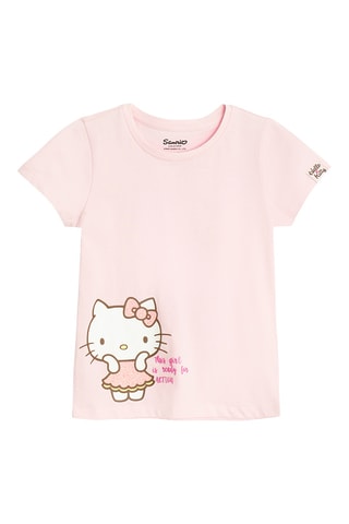 T-shirt Hello Kitty Sanrio - Rose clair