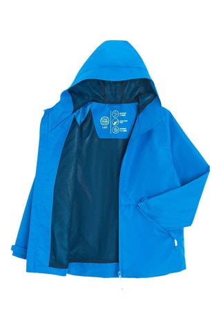 Veste à capuche - Bleu fluorescent