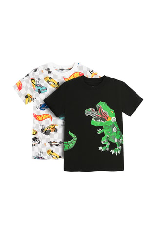 2 t-shirts Hot Wheels Unleashed - Noir et blanc