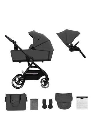Poussette 2 en 1 Yoxi - Dès la naissance - Jusqu'à 22 kg - Gris
