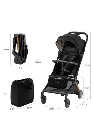 Poussette cabine Pilot 2 - Dès la naissance - Jusqu'à 22 kg - Noir