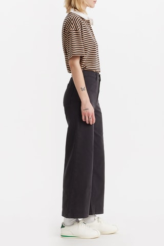 Pantaloni chino a vita alta - Nero