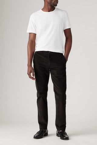 Pantaloni chino in velluto - Nero