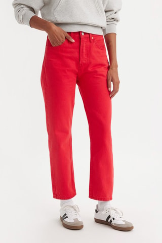 Jeans 7/8 a vita alta 501® Crop- Rosso