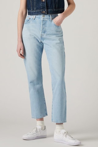 Jeans straight 7/8 501® Crop - Celeste
