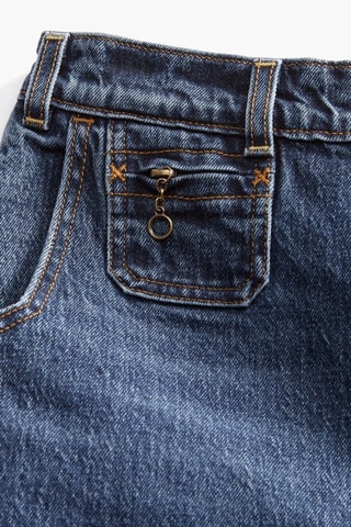 Jeans flare a vita alta - Navy