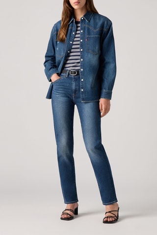 Jeans straight a vita alta 724™ - Petrolio