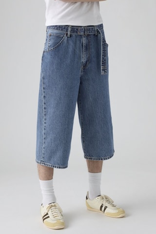 Pantaloni capri baggy - Denim