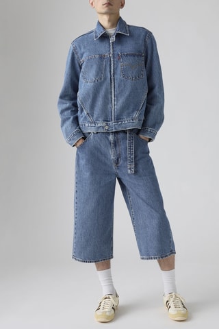 Pantaloni capri baggy - Denim