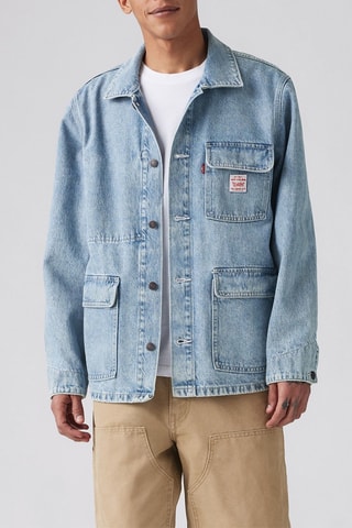 Giacca in jeans - Celeste