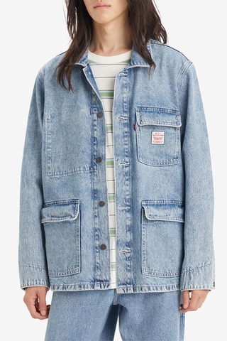 Giacca in jeans - Celeste