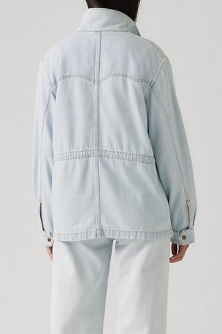 Parka in jeans Karlie Utility - Celeste
