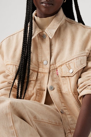 Giacca in jeans Trucker '90 Shrunken - Beige