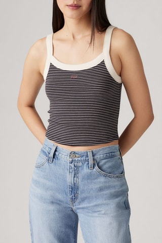 Crop top Essential Sporty - Nero ed ecrù