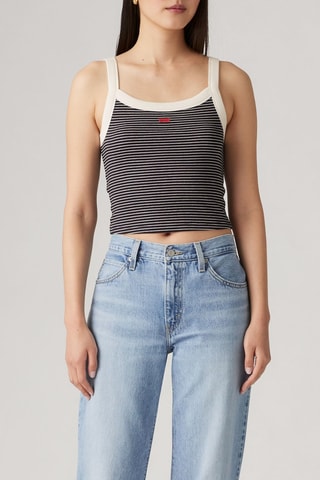 Crop top Essential Sporty - Nero ed ecrù