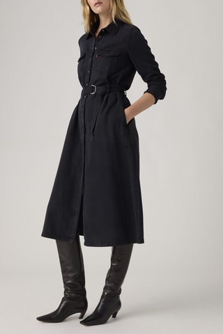 Abito a camicia - Nero