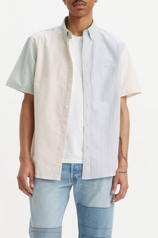 Chemise - Blanc et beige
