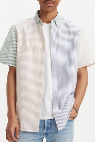 Chemise - Blanc et beige