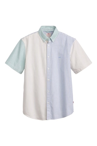 Chemise - Blanc et beige
